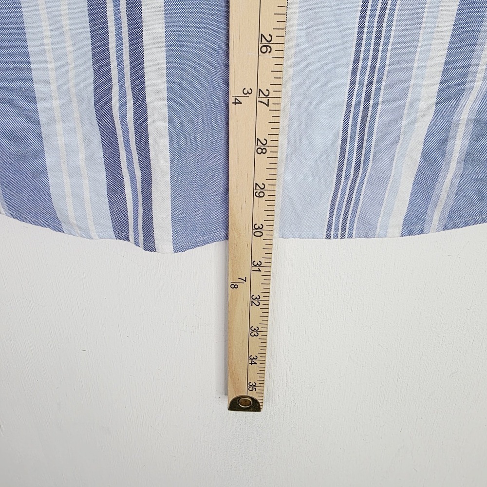 Polo Ralph Lauren Shirt Men's XL Blue Classic Fit Flesh Pony Button Short Sleeve - Picture 7 of 9